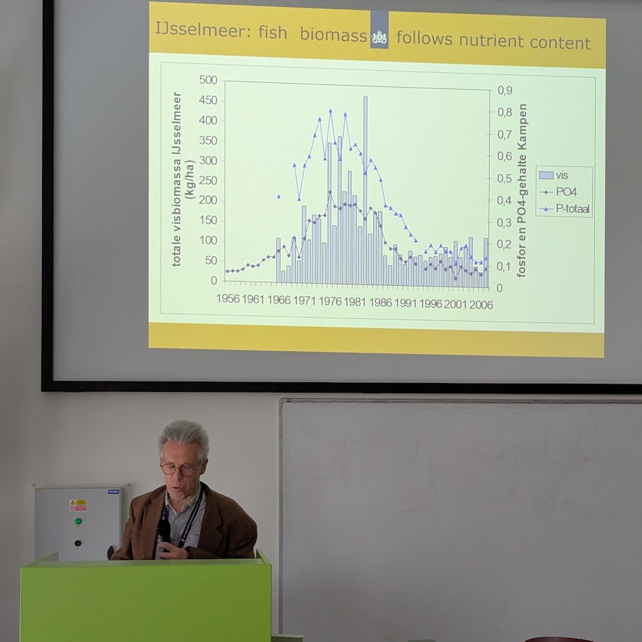 Mennobart van Eerden n&auml;itab, kuidas kalade biomass s&otilde;ltub veekogu fosfori sisaldusest.